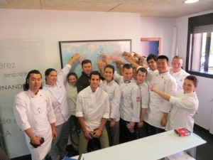 picture of students from "Day Of Spain" event at Seattle Central Culinary Event